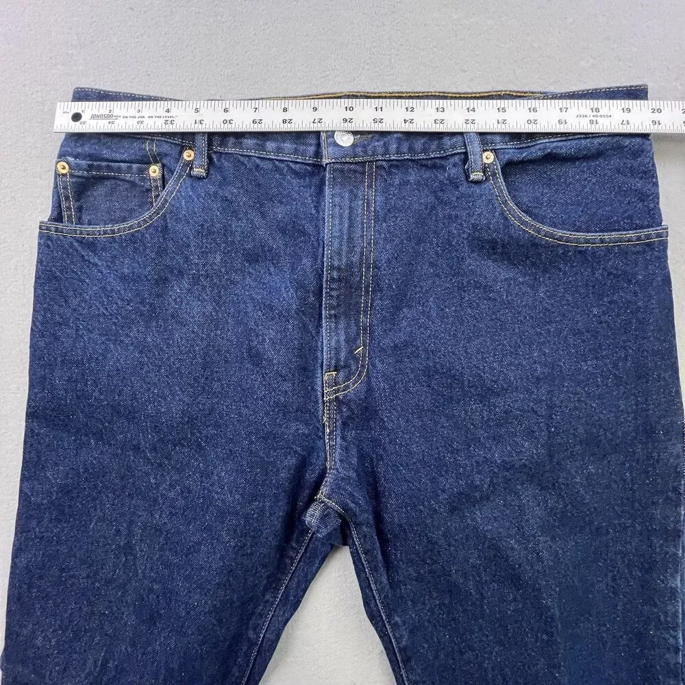 Levis 517 Bootcut Jeans Mens 40x34 Blue Denim Dark Wash Western Workwear